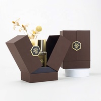 Caja de Regalo de Cartón de Doble Apertura con Logotipo Personalizado para Perfumes y Cosméticos, Envase de Lujo para Botella de Perfume de Vidrio de 100 ml