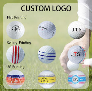 Bola Golf Turnamen Berkualitas Tinggi dengan Logo Custom, Grosir, 2 3 4 Piece, Bahan PU Rubber Surlyn, Bola Golf Outdoor - Product Image 4