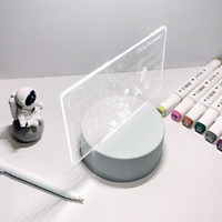 Acrylique lumineux rechargeable LED message effaçable mémo bureau calendrier affichage tableau blanc
