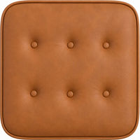 Chaise de bar de bureau ergonomique réglable en cuir PU couleur cognac avec structure en acier chromé pour usage commercial JOHOOFURNITURE