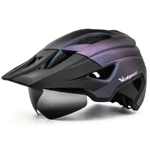OEM ODM klasik bisiklet capacete kask serin renkli vizör yol özelleştirilmiş casque ile bisiklet kaskları manyetik lens