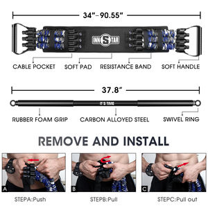 Innstar-Bandas de resistencia de empuje de Banco ajustables, expansor de brazo de entrenamiento GRM, constructor de pecho - Product Image 3