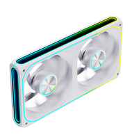 Ventilador AntarcChill de 240 mm con Aspas Invertidas y Carcasa de Espejo Infinito, Fácil Instalación, Flujo de Aire Inverso, Ventilador de Refrigeración para PC, Compatible con OEM y ODM