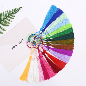 Đánh dấu đầy màu sắc tua Nến Lọ tùy chỉnh bao bì bán buôn tua Polyester tua làm bằng tay nhiều màu sắc 8cm - Product Image 6