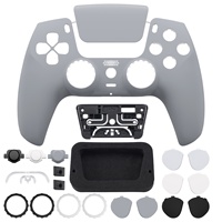 Façade Avant Personnalisée Redessinée EXtremeRate Luna, Boîtier de Remplacement et Cache Pavé Tactile pour Manette PS5