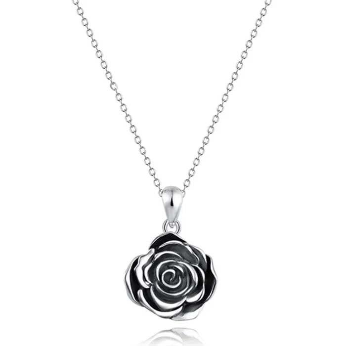 Jathenaa — bijoux en argent Sterling 925 pour femmes, pendentif Vintage en forme de fleur, collier avec pendentif pétales, cintrés