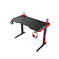 Bureau de jeu Offre Spéciale pour PC Gamer Table de jeu Bureau PC avec bureau d'ordinateur RVB avec porte-gobelet