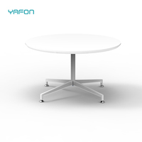 Petite table d'appoint ronde pour canapé, table basse en métal pour zone de négociation commerciale