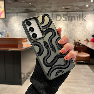 สำหรับ A56/A54/A55/A36/A35/A34/A26/A16 เคสโทรศัพท์มือถือลายการ์ตูนงูสีเงิน - Product Image 3