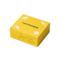 Boîtes cadeaux pliables biodégradables en carton de qualité alimentaire avec logo personnalisé OEM, pour petits sachets de thé, avec séparateur