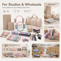 Tapis de yoga, ensemble de fitness pour la maison, accessoires de yoga et de Pilates, kit de Pilates, bracelet de poignet/cheville, bloc de yoga