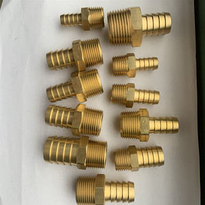 CONNEXION FILETÉE AVEC MANCHON pour <span class=keywords><strong>TUYAU</strong></span> EN CAOUTCHOUC MÂLE, <span class=keywords><strong>1</strong></span>/8 <span class=keywords><strong>1</strong></span>/<span class=keywords><strong>4</strong></span> "<span class=keywords><strong>1</strong></span>/2" <span class=keywords><strong>Tuyau</strong></span> Barb vers Bsp Npt MÂLE <span class=keywords><strong>RACCORD</strong></span> EN LAITON - Product Image 2