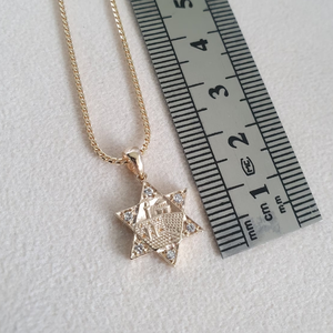 Venta al por mayor nueva tendencia ESTRELLA <span class=keywords><strong>DE</strong></span> David joyería collar con diamantes <span class=keywords><strong>Jerusalén</strong></span> colgante 316l collar <span class=keywords><strong>de</strong></span> acero inoxidable para las mujeres - Product Image 5