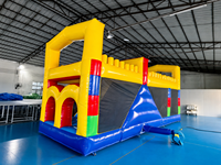 Labyrinthe gonflable personnalisé pour usine, château gonflable commercial en PVC pour enfants, labyrinthe d'obstacles pour location événementielle