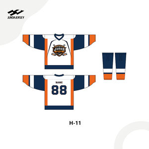 เสื้อกีฬาฮอกกี้น้ำแข็งพิมพ์ลายซับลิเมตโพลีเอสเตอร์ชุดฮอกกี้ออกแบบได้ตามต้องการ - Product Image 5