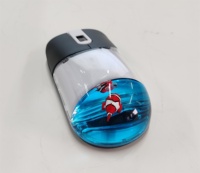Souris sans fil populaire avec flotteur liquide personnalisable, piles AAA, USB 2.4Ghz