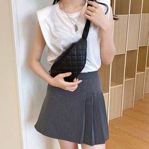 Nuovo elegante marsupio grande con tracolla regolabile borsa a tracolla in pelle PU con cerniera borsa a tracolla casual trapuntata per <span class=keywords><strong>donna</strong></span> - Product Image 5
