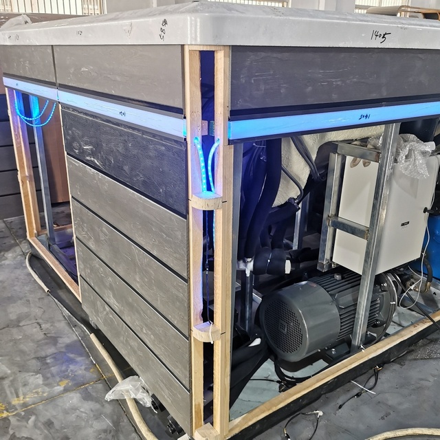 Free Standing Acrylic Balbao System Outdoor 5.9 Meters Swimming Pool Endless Hydraulic Swim Spa Machine Underwater Treadmill