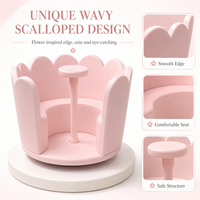 Chaise pivotante à bord ondulé, manège sensoriel, carrousel souple pour aire de jeux intérieure et extérieure