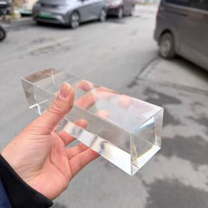 ADL 50 50 200 240 Bloc de verre cristallin massif décoratif à finition fine pour la construction, briques de verre, blocs décoratifs pour murs et artisanat - Product Image 6
