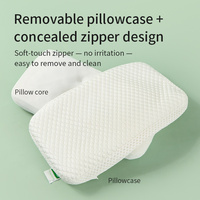 Oreiller ergonomique pour le cou pour adultes, respirant, en maille 3D, housse amovible et lavable, hauteur personnalisable