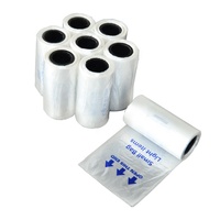 Fourniture d'emballages alimentaires en poly transparent, sacs plats pour produits de supermarché et légumes, sacs plats pour aliments en rouleau