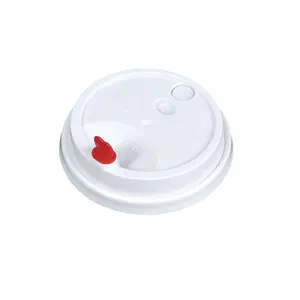 定制一次性通用PP塑料咖啡杯盖，带防漏盖
