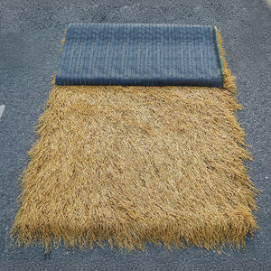 SENKE 50mm giallo erba rotolo sintetico artificiale Reed Palm paglia sbarre calcio giardino gazebo paglia sintetica tetto artificiale - Product Image 6