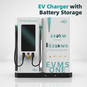 Système de stockage d'énergie intégré tout-en-un SCU et station de recharge DC pour véhicules électriques avec CCS2 |   Nouveau système de stockage d'énergie (BESS) de 240 kWh et <span class=keywords><strong>chargeur</strong></span> rapide de 120 kW - Product Image 1