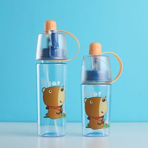 Trẻ em phim hoạt hình chai nước rơm với nắp chống rò rỉ BPA miễn phí & thân thiện với môi trường để trở lại trường học & sử dụng ngoài trời - Product Image 5