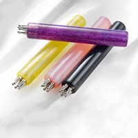 Nouveau stylo à points pour nail art, outil de prélèvement à manche acrylique, pour pétales de fleurs, salon, doigt, DIY