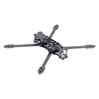 Kit de châssis de drone FPV HSKRC MAK4 10 pouces, argenté, haute puissance moteur, divers accessoires de vol pour quadricoptère, bras en fibre de carbone 7 mm