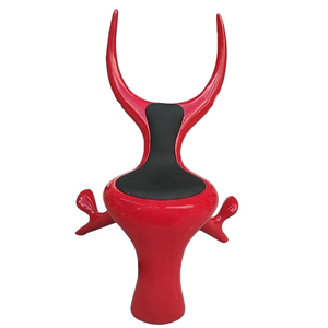 Cadeira Moderna BDSM para Adultos: Móvel Erótico com <span class=keywords><strong>Design</strong></span> Único em Fibra de Vidro em Formato de Chifre - Product Image 1