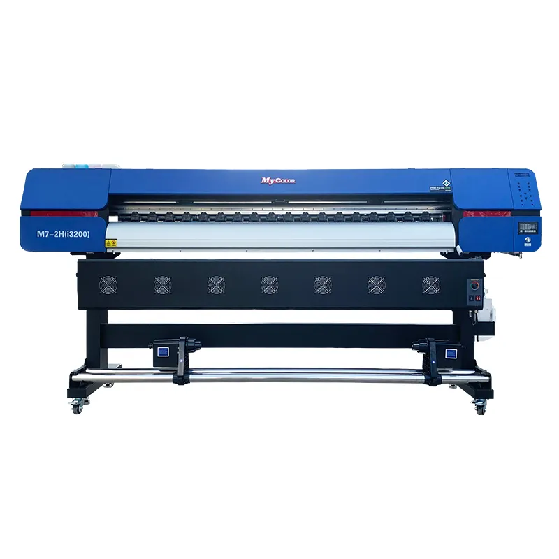 Vendita calda M7 1.8m di larghezza con doppie testine di stampa i3200 macchina da stampa per stampante eco solvente per carta adesiva per auto pp