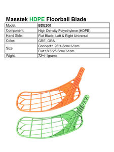 BED200 Floorball Blade PP plastik pisau pengganti Floorball Stick bagian olahraga luar ruangan dalam ruangan hoki - Product Image 2