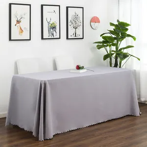 White Rectangular Table Cloth For 6 Foot Table Great For Parties