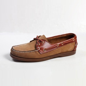 Mocassins <span class=keywords><strong>bateau</strong></span> classiques bicolores pour hommes – Confort optimal, souples, pour la navigation, les trajets quotidiens, les activités de plein air et les sorties de week-end - Product Image 6