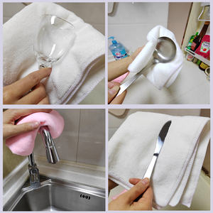 Custom Logo 40*40cm Microfiber Cleaning Cloth Microfiber Cloth Car Kitchen Towels <strong>Micro</strong> <strong>Fibre</strong> Cloth Microfiber Towel - Product Image 4