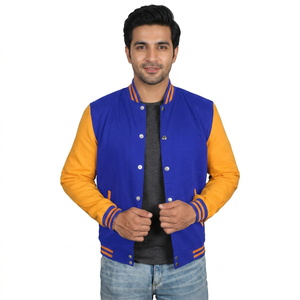 Chaqueta Varsity al por Mayor ODM OEM para Hombre con Logotipo Bordado, Chaqueta de Invierno para Hombre, Chaqueta de Béisbol Casual Personalizada Unisex - Product Image 1