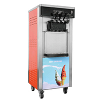 Volautomatische 20 ~ 28l/H Verwijderbaar Met Katrol Commerciële Softijs Maker Prijs Ijs Maken Machine Voor Het Bedrijfsleven