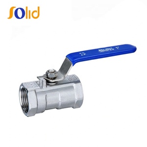 Factory price 1/4 "-4" 1PC <strong>one</strong> piece <strong>fucked</strong> thread end stainless steel ball valve - Product Image 3
