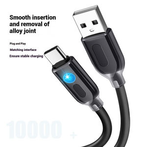 Fast <b>Charging</b> <b>USB</b> C Led Light 120W <b>Cable</b> Data <b>Charging</b> Charger <b>Cable</b> for iPhone Android - Product Image 2