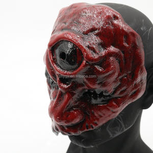 Divel <span class=keywords><strong>Demon</strong></span> Style Noir et <span class=keywords><strong>Rouge</strong></span> En Plastique Halloween Masque Effrayant Aliens Thème pour Mariage et Carnaval Costume De Fête - Product Image 3