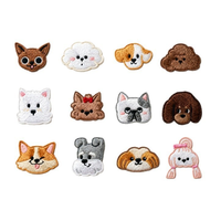 Patchs thermocollants personnalisés en fer de 1 à 5 cm, motif dessin animé Husky, chiot, chien ballon, pour vêtements d'enfants, sacs à dos, artisanat DIY