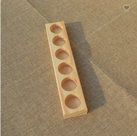 Présentoir d'huile essentielle en bois boîte de rangement cosmétique et support d'aromathérapie de parfum outils à main pour l'application de cuisine