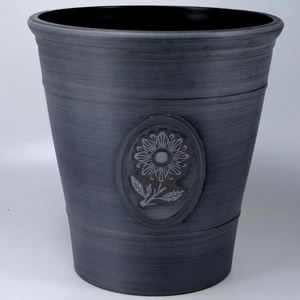 Pot de fleurs rond rétro en plastique inspiré du tournesol Style campagnard <span class=keywords><strong>Alice</strong></span> horticole résine moulée par injection brossée pour une utilisation au sol - Product Image 4