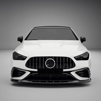Spoiler avant en fibre de carbone véritable style SQ, lèvre de pare-chocs avant, pièces automobiles pour Mercedes Benz C293 CLE Class AMG CLE53
