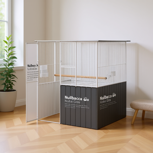 กรงนกนูลบัคคา 64.96 x 64.96 x 78.74 นิ้ว ทำจากเหล็กชุบสังกะสี ทนทาน ใช้ภายในอาคาร - Product Image 2