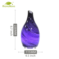 Diffuseur d'arômes ultrasonique en verre de qualité supérieure, humidificateur d'aromathérapie électrique, diffuseur d'huiles essentielles, utilisation en hôtel pendant 1 an, contrôlé par application