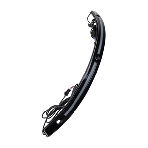 2014-2025 for <strong>Harley</strong> Touring Black Front LED Windshield Trim Lights with White DRL &amp; Amber Turn Signals Motorcycle Lighting - Product Image 4